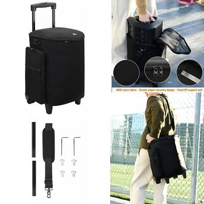 Foldable Trolley Case for Bose S1 Pro/S1 Pro+ Speaker Portable Storage Bag Black