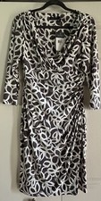 Lauren Ralph Lauren Dress Women’s Size 8 Gray Floral Faux Wrap Sheath Dress NWT