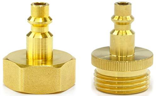 1 Pair Water Blowout Quick Connect Plug Fittings for Air Com