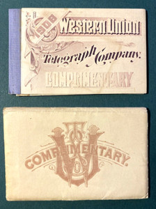 1908 Western Union telegraph Company complimentary Stamps Hon. William A Reeder