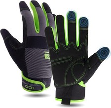 HANDLANDY Work Gloves Men  Women, Utility Mechanic Working Gloves Touch Screen