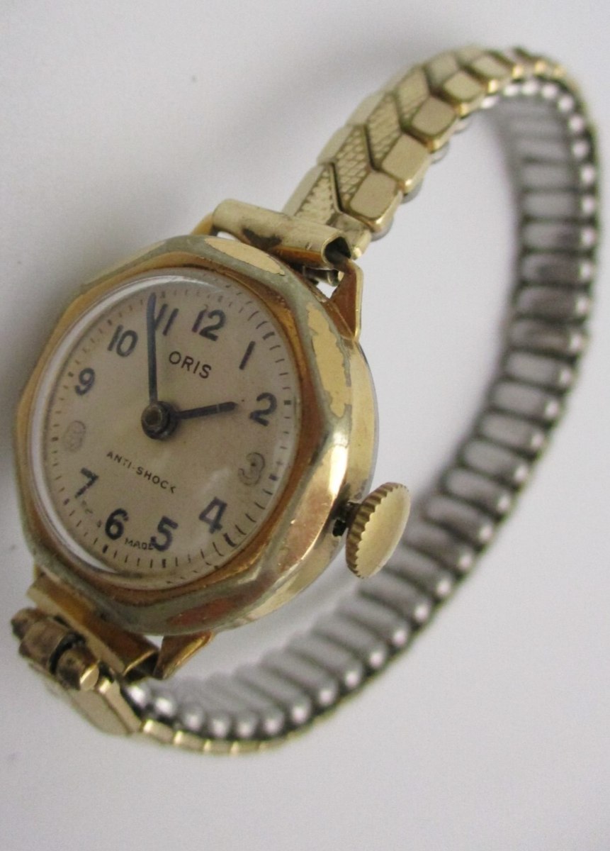 Vintage ORIS 7 Jewels cal. 611 Women's Manual Winding 10 Micron