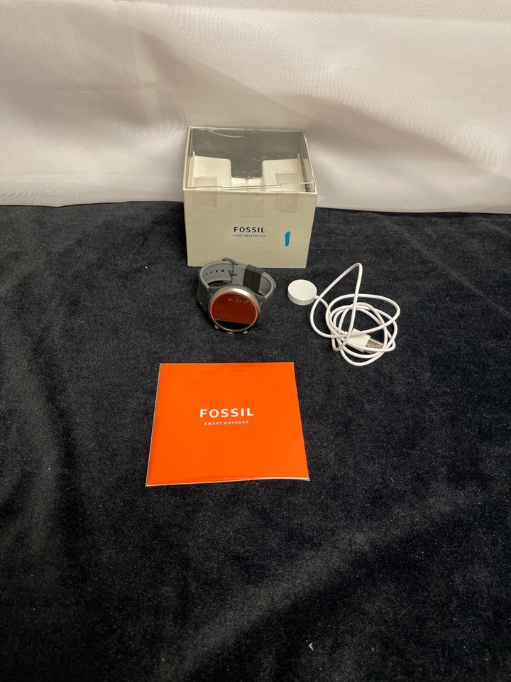 Fossil Sport DW9F2 Mens Gray Touchscreen 43mm Android Smartwatch eBay