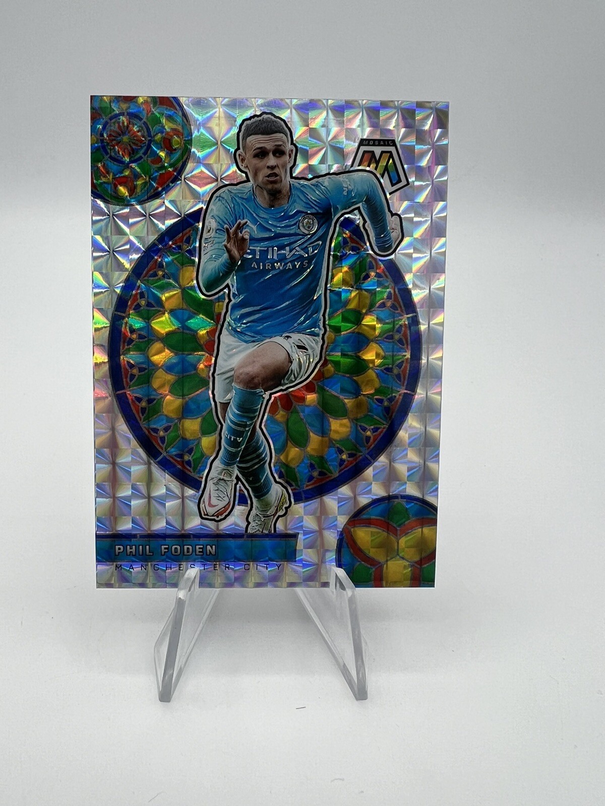 2021/22 Panini Mosaic EPL Phil Foden Stained Glass SSP