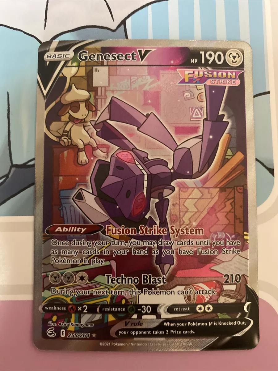 Genesect V - 255/264 - Full Art Ultra Rare - Sword & Shield - Fusion Strike