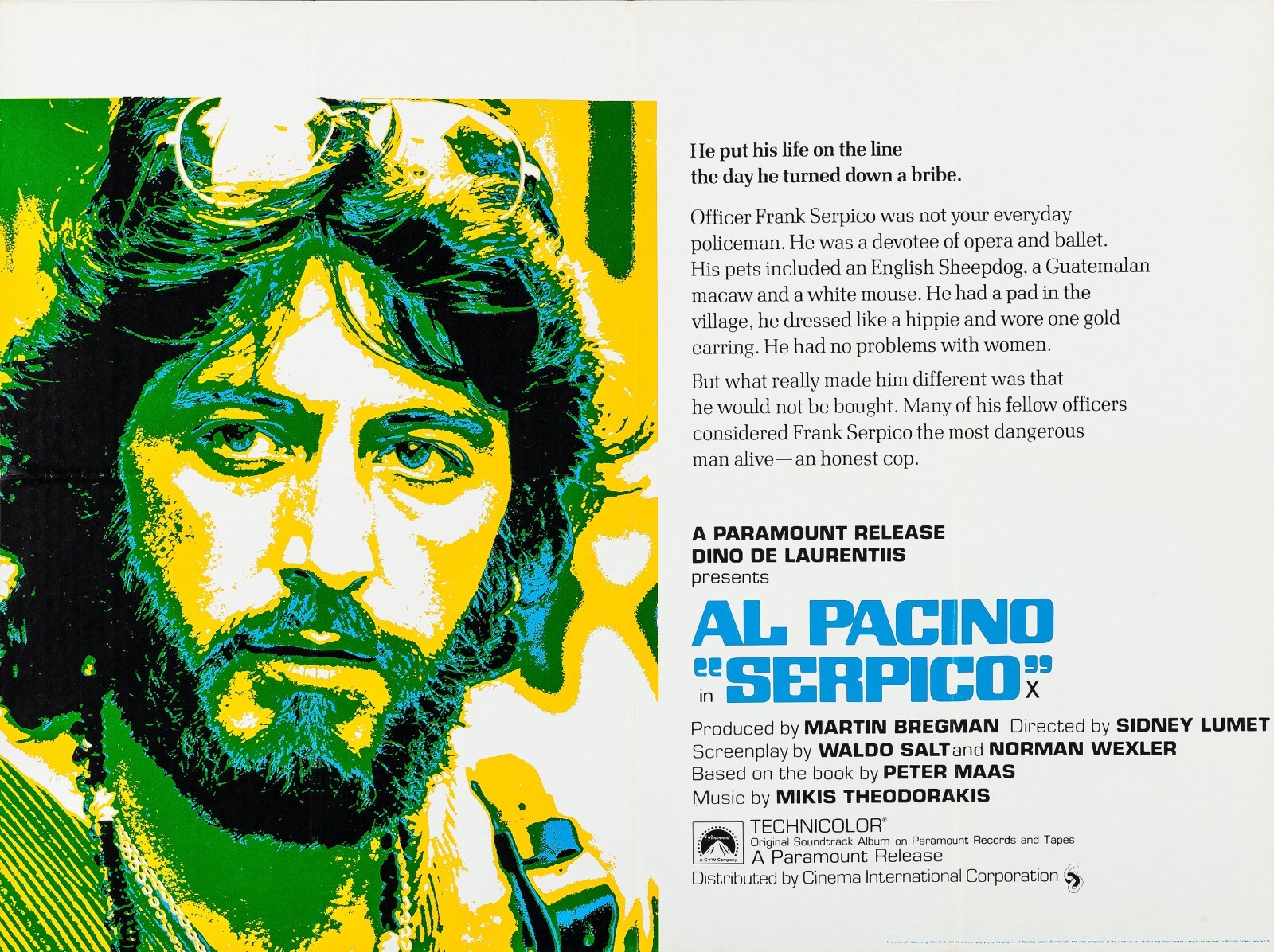 Serpico 1973 uk quad poster print 30x40 al pacino cornelia sharpe free
