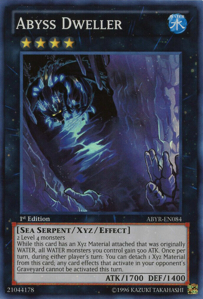 ABYSS DWELLER *** 1ST EDITION SUPER RARE ABYR-EN084 (MINT/NM