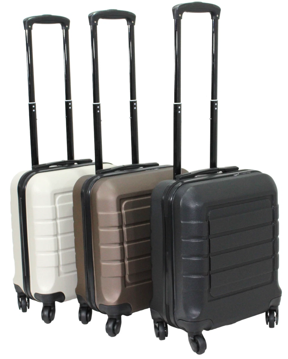 4Wheel Hard Shell Suitcase Trolley Luggage EasyJet Under Seat Cabin Bag  45x36x20