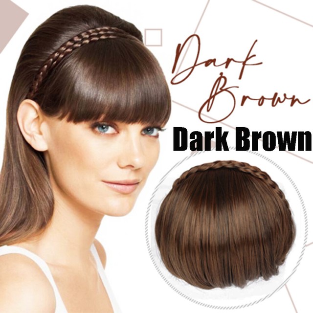Secret Bang & Braid Headband Bangs in Hair Extensions Hairpieces Multi