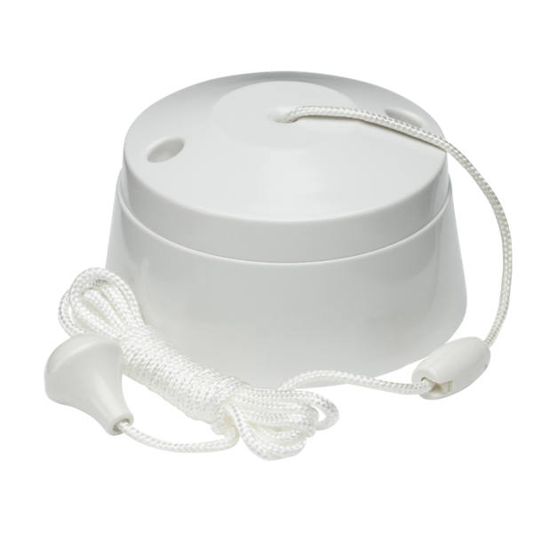 White Plastic Pull Cord 8290 Switch Ceiling Bathroom 6Amp 1Watt Light