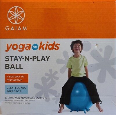 Gaiam Yoga For Kids Stay-N-Play Balance Ball Chair with Legs 45 cm