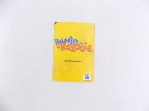 Nintendo 64 N64 Banjo-Kazooie Manual Only - Foto 1 di 1