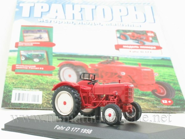 1:43 Fahr D 177 1958 Traktor Schlepper Hachette #107 Ovp Neu Tractor Ddr Russisc-image