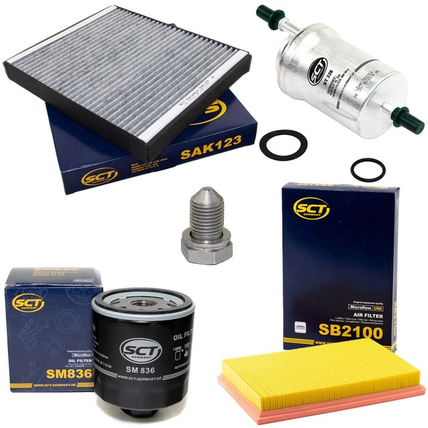 Filter Set Kraftstoff-ÖL-Luft-Innenraum + Schraube FüR Seat Cordoba VW Polo 1.4-image