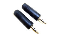 2X Aux-Adapter, 3,5 Mm Stereo Klinkenstecker Auf 6,35 Mm Stereo Klinkenkupplung.