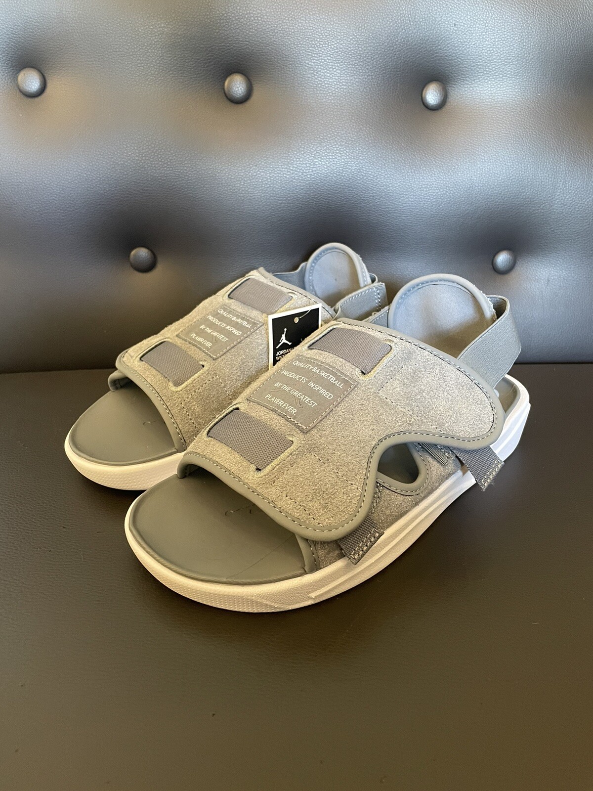 Nike Men's Air Jordan LS Slide Sandals DJ9857-002 Winter Cool Grey Size 9