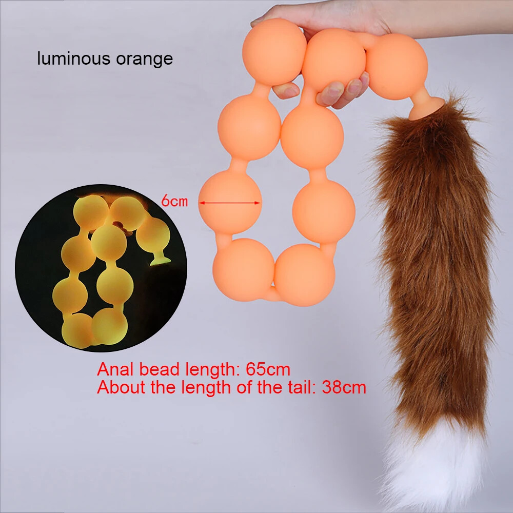 9 balls anal beads-butt plug with tail 13 butt plugs to kick-start your anal play, tested by sex writers main image 0