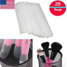 20Pcs Cosmetic Make Up Brush Pen Netting Cover Mesh Sheath Protectors Guards USA
