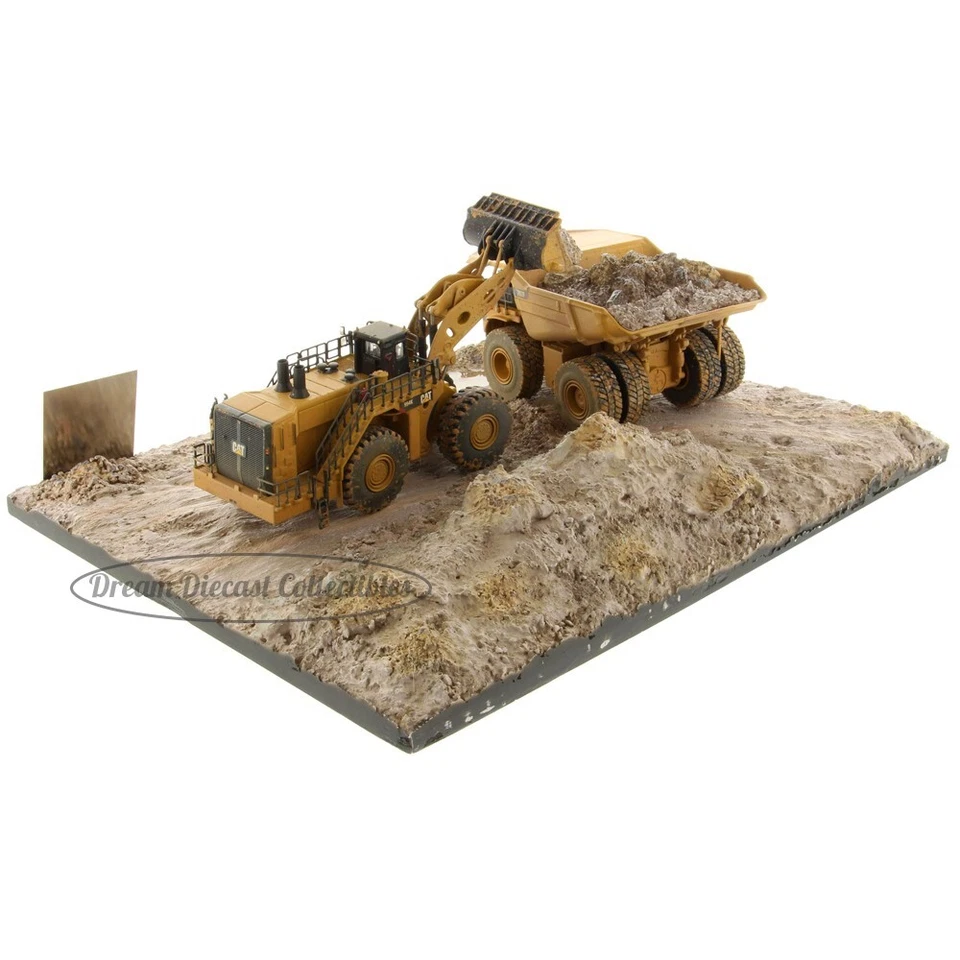 ⭐1:125 CAT WEATHERED 994K WHEEL LOADER & 797F MINING TRUCK DIECAST MASTERS 85762 - Image 3 of 4