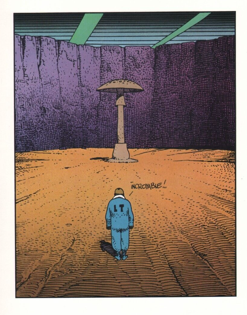 JEAN GIRAUD MOEBIUS 1984 SCREEN PRINT COLOR LITHOGRAPH ART PRINT