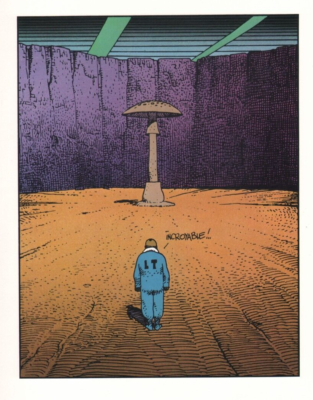 JEAN GIRAUD MOEBIUS 1984 SCREEN PRINT COLOR LITHOGRAPH ART PRINT