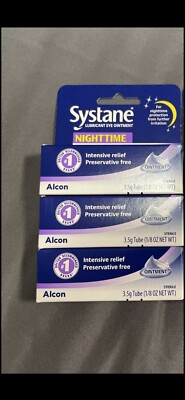 Systane Lubricant Severe Dry Eye Relief Night Ointment - (3X3.5gm). Exp: 08/2027