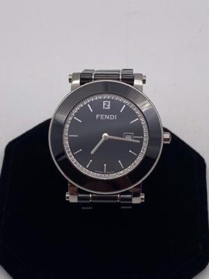 FENDI OROLOGI DIAMOND DIAL CERAMIC STAINLESS STEEL 38mm QUARTZ