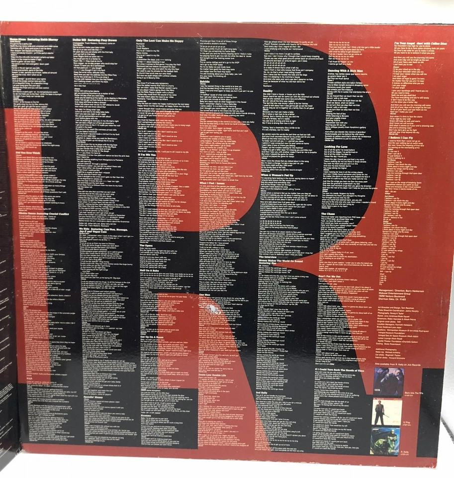 R. Kelly R. 3LP Vinyl 1998 US ORIGINAL JIVE Records R&B 41625-1 - Image 4 of 4