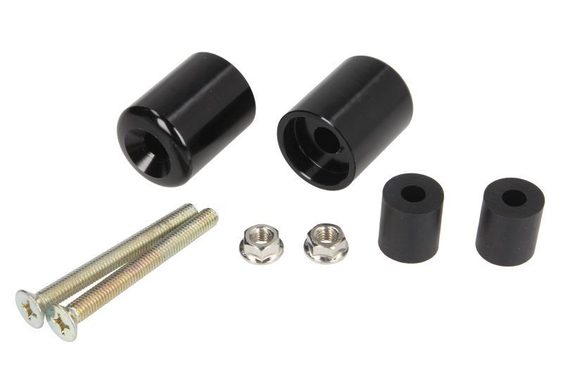 Embouts de guidon M6 haute résistance finition noire pour Kawasaki ZR et KLE