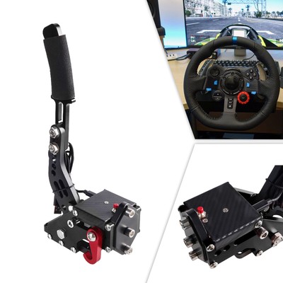 14Bit PS4 PS5 PS USB3.0 SIM Handbrake for Racing Games Thrustmaster T300RS Black