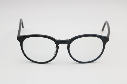 Ottoto Piero Medium Shiny Black Round 35-001894 Eyeglasses Frames 50-18-145 - 第 1/7 張圖片