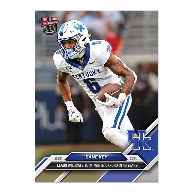 Dane Key Kentucky Wildcats - 2024 Bowman U Now Football Card 21 /531