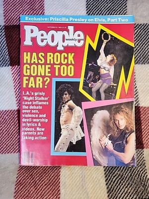 People Magazine  .  Sept. 16 , 1985 , Prince , Madonna . David Lee Roth ,Presley
