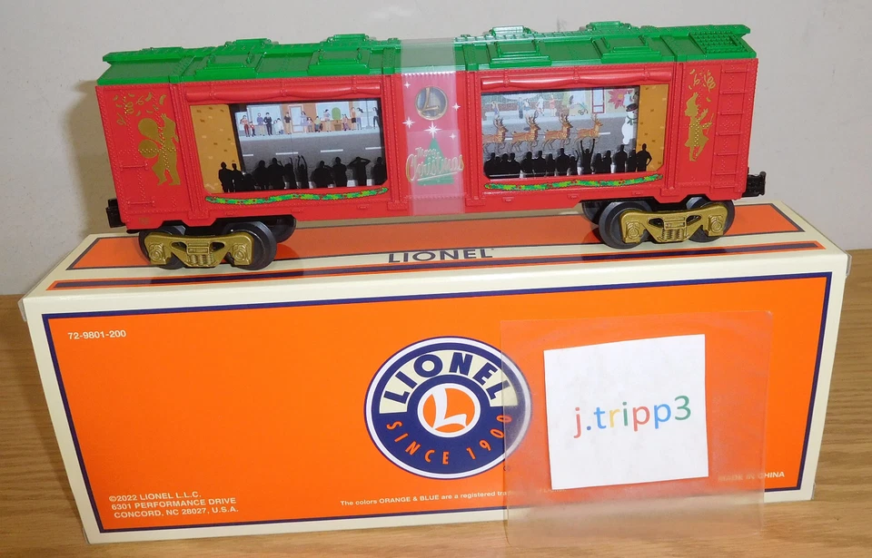 Lionel 2228120 Merry Christmas Parade Red Aquarium Car O Gauge Lighted Toy Train - Image 2 of 4
