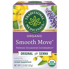 Traditional Medicinals Laxative Herbal Tea, Organic Smooth Move - 16 ct