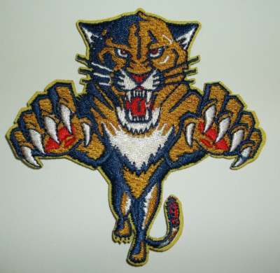 Florida Panthers Embroidered Patch~3 1/2 x 3 1/2''~NHL~Iron Sew On~Ships FREE