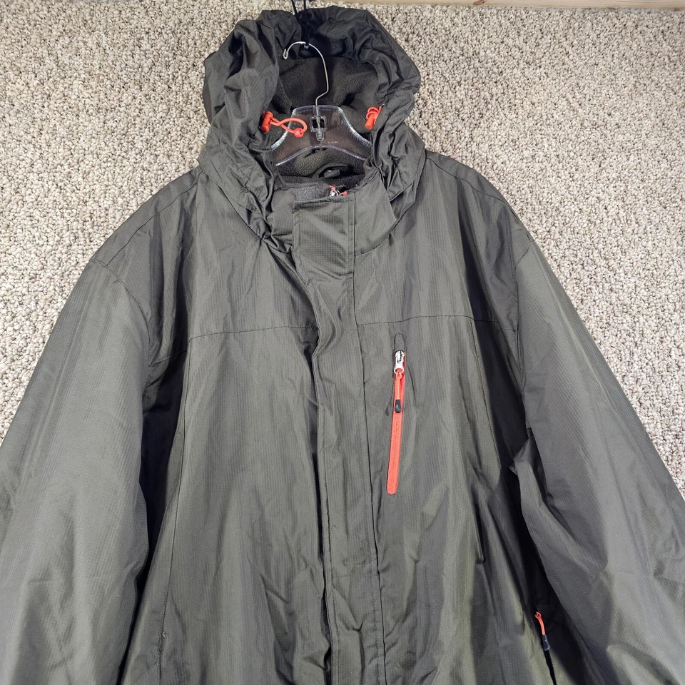 Outdoor Life jacket Mens 2XL Full Zip Fleece Lining Hooded - Image 2 of 4