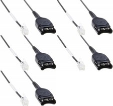 5 Sennheiser CSTD 08 Quick Disconnect to Modular Plug Coiled Cable 05365