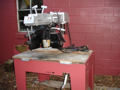 16'' Dewalt radial arm saw. With 14 assorted blades and Quick Set 9'' Dado.