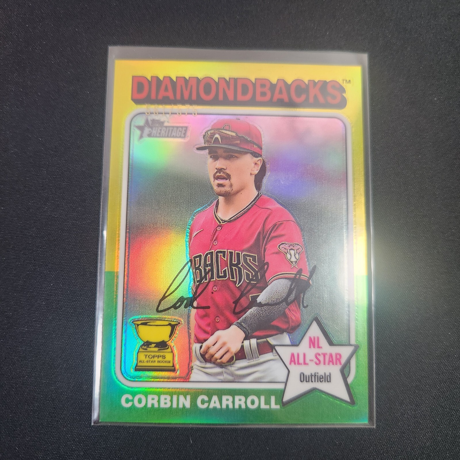 2024 Topps Heritage Corbin Carroll Chrome Refractor /575 Diamondbacks🔥 L22