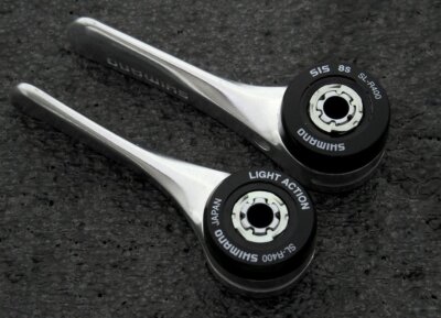 Shimano Jeu de manettes de vitesse Sora SL-R400, Argenté