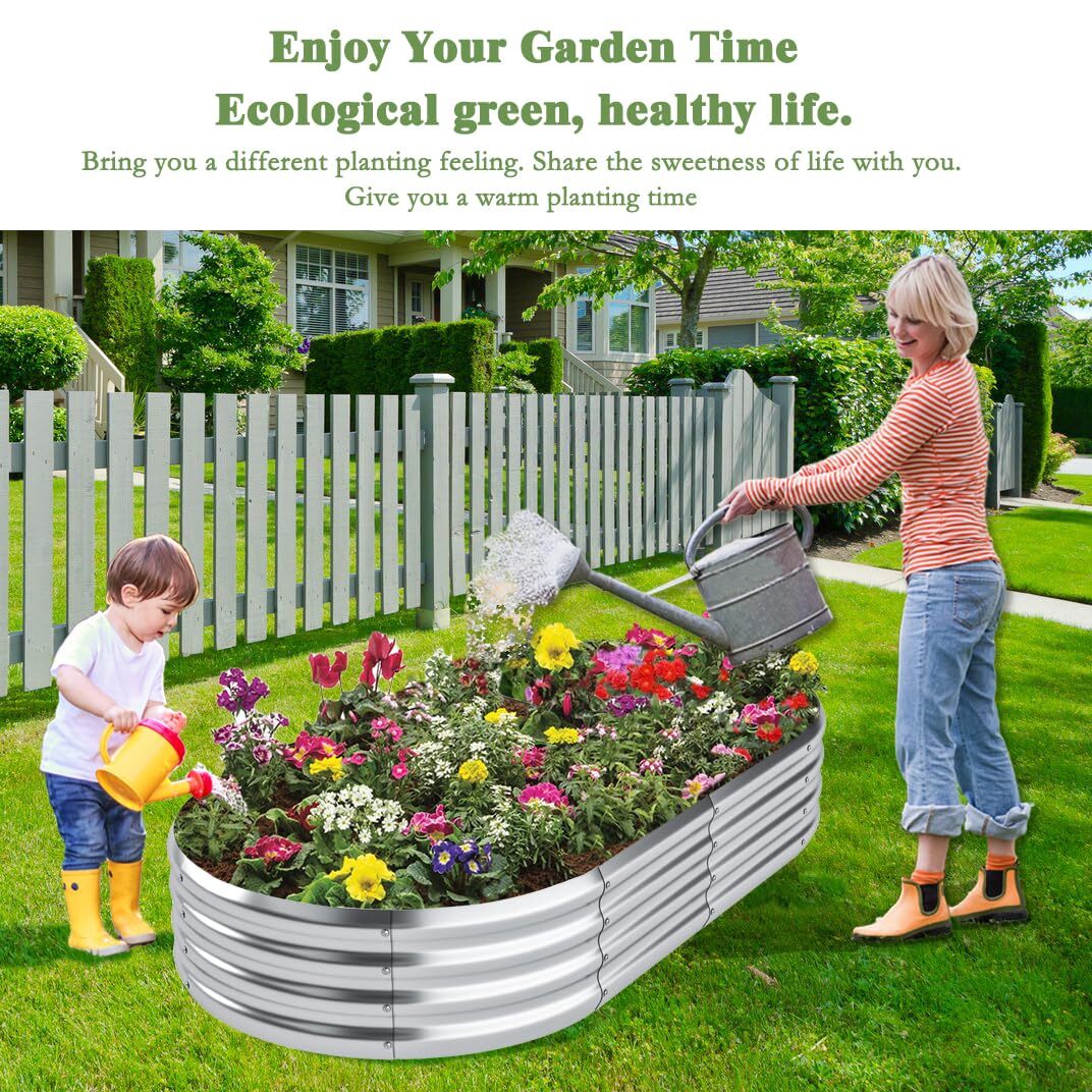 Besebay Galvanized Raised Garden Bed, eBay