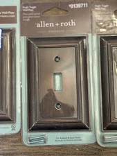 Allen & Roth Single Wall Plate Light Switch Cover 0139711 Oil-Rubbed Bronze