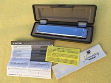 SUZUKI HUMMING TREMOLO HARMONICA 21 HOLES KEY OF C NEW OPEN BOX  JAPAN