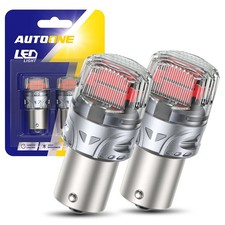 2PC 1156 BA15S 7506 Red Brake LED Tail Stop CANBUS Light Bulb For BMW Audi Lexus