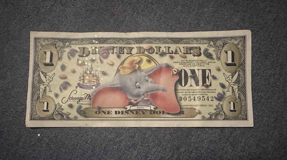 Dumbo Disney Dollars (1968-Now) for sale | eBay