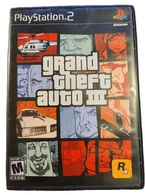 GTA III PS2   Complete w/ Map & Manual   Rockstar Games   Mature Rated Classic