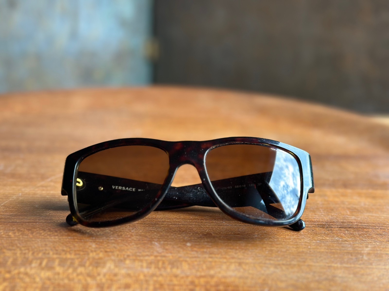 Vintage Versace Gold Medusa Tortoise Shell Sunglasses Model 4275 108/83