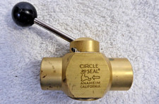 Brass Circle Seal Controls Manual Shutoff Valve Female 9259B-3PP