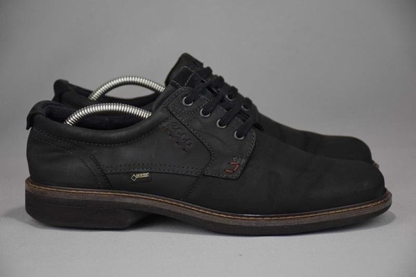 Men Ecco Heels Black Nubuck 44